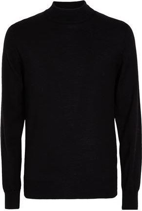 8 by YOOX MERINO WOOL REGULAR-FIT MOCK-NECK