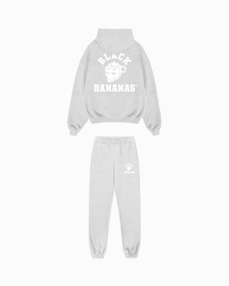 Black Bananas Black Bananas Kinderen Varsity Trainingspak, Melange Grijs