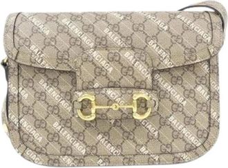 Gucci Pre-owned Vintage GG Supreme Shoulder Bag - Dames - Vintage Schoudertas - Beige - ONE Size - Vintage