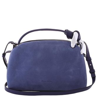 トートバッグ J. W. Anderson Belt Tote Blue Boiled Wool Shoulder Bag Jw Anderson J. W. Anderson Belt Tote Blue Boiled Wool