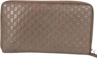 Gucci Pre-owned Coin Purse - unisex - Vintage Accessoires - Bruin - ONE Size - Leer - Vintage
