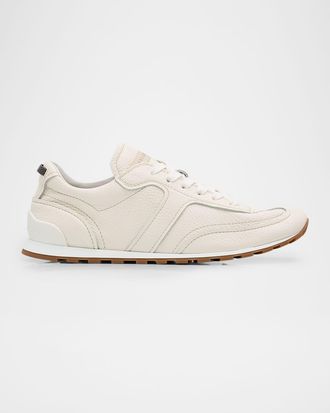 Brunello Cucinelli Leather Lace-Up Sneakers