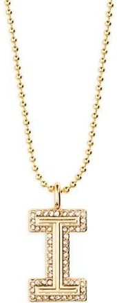 BaubleBar Arianna Initial Pendant Necklace in Gold I at Nordstrom Rack