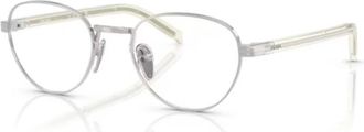 Prada PR B53V Ronde Brillen - unisex - Brillen - Grijs - 49 MM - Accessoires