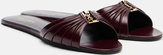 Saint Laurent Babylone leather slides