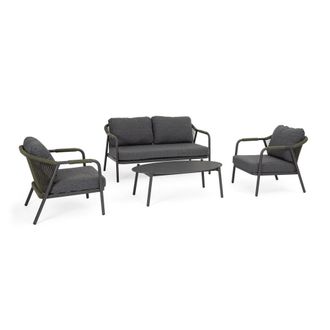 Konte Design Conjunto de sal&oacute;n compuesto por sof&aacute;, sillones y mesita