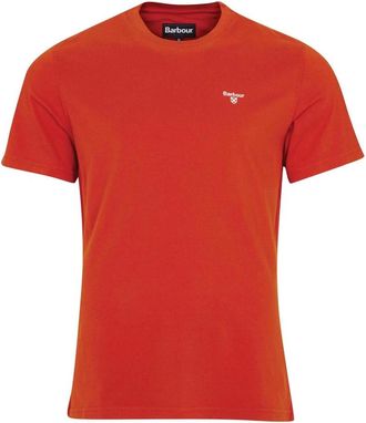 Barbour Essenti&euml;le Sports T-Shirt - Heren - T-shirts - Oranje - XL - Katoen - Tops