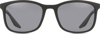 Prada PS A08S Polarized DG002G Mens Sunglasses Black Size 56