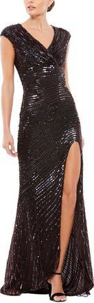 Mac Duggal Sequin Maxi Dress