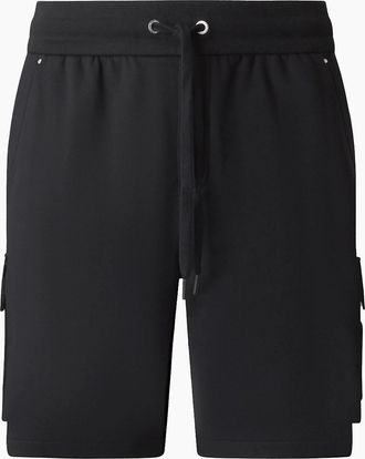 Moose Knuckles Mens Hartsfield Jersey Shorts Black - Size: 33/32/32