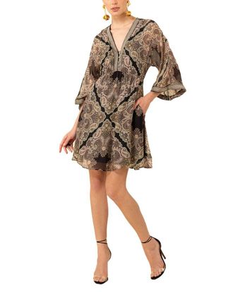 Hale Bob Emerie Silk-Blend Mini Dress