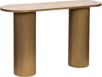 Wanderlust Deco Recibidor de metal y madera 120x40x72h cm