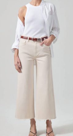 Citizens Of Humanity Lyra Wide Leg Crop Jean In Almondette