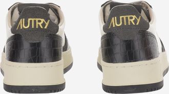 Autry Womens Sneakers Medalist Low Leather Multicolour Leather-Rubber Trainers Leather/rubber