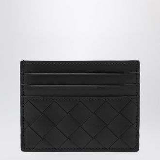 Bottega Veneta Black Intrecciato card holder