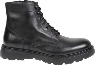 Doucal's 3575 Veterboot - Heren - Schoenen - Zwart - Maat: 43 EU Leer