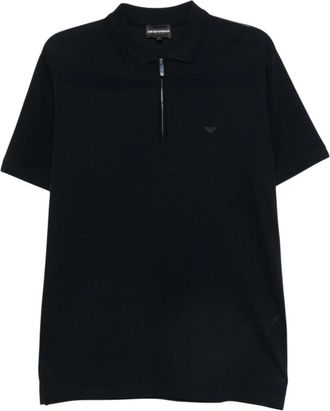 Emporio Armani Black logo Polo