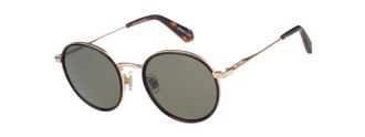 Superdry Sonnenbrille SUPERDRY Modell 995063, Herren, gold, havanna, gemustert, metallic, Sonnenbrillen Sonnenbrille, Form Rund, Logoschriftzug auf B&uuml;gel, Komb