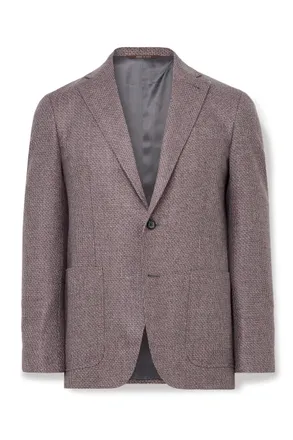 Canali Kei Unstructured Wool Blazer