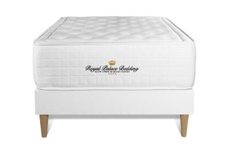 Royal Palace Bedding Royal Palace Bedding - Base Tapizada Blanco + Colch&oacute;n Con Espuma Viscoel&aacute;stica 90 X 200