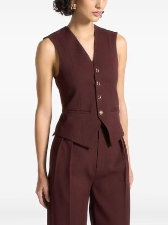 Mani&egrave;re De Voir Christine tailored cinch waistcoat