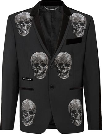Philipp Plein Blazer Skull crystal