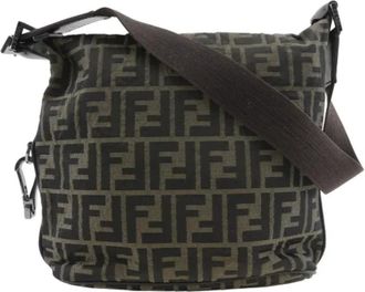 Fendi Pre-owned Nylon fendi-bags - Dames - Vintage Schoudertas - Bruin - ONE Size - Nylon - Vintage