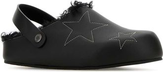 Stella McCartney Womens Elyse Slipper Black Recycled Polyester