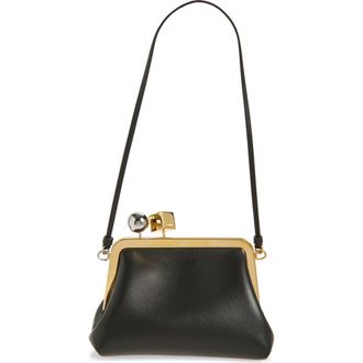 Jacquemus Le Berlingot Leather Frame Handbag in Black 990 at Nordstrom