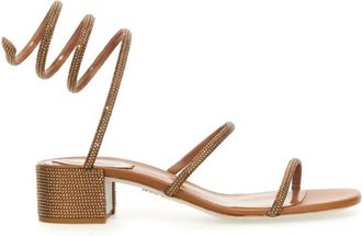 Rene Caovilla Cleo Crystal-Embellished Sandals