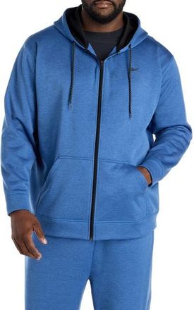 Reebok Performance Zip-Front Hoodie in Twilight Blue Hthr at Nordstrom, Size 3X Big