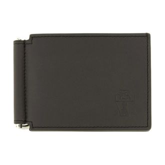 Brunello Cucinelli Cartera con clip para billetes de piel - Accessories - Hombre - Marr&oacute;n - ONE SIZE