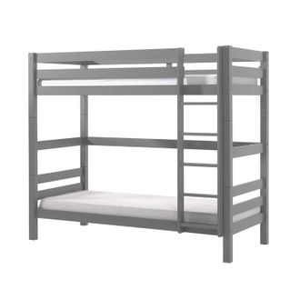 M&S Collection Litera 90x200 Altura 180 Cm Somier Incluido Vipack Pino Gris