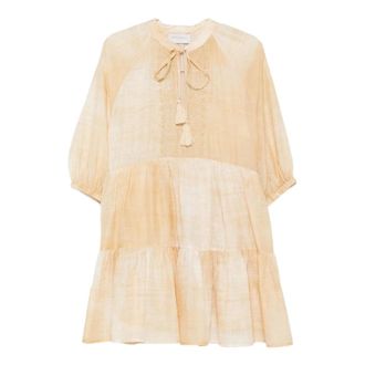 Ermanno Scervino Short Dresses, female, Beige, Size: 2XS Mfb26 Mandorla Abito