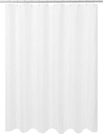 No Brand Cortina De Ducha - Tejido De Poli&eacute;ster - Impermeable - Lavable A M&aacute;quina - 200 Cm (ancho) X 200 Cm (alto) - Blanca