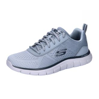 Skechers Mens Track Ripkent Trainers, Light Grey Mesh/Synthetic, 10.5 UK