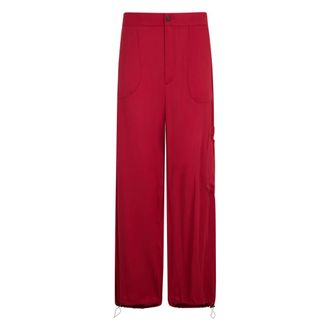 Fabiana Filippi Wide Trousers, female, Red, Size: 3XS Wide Trousers