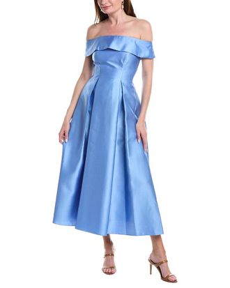 Adrianna Papell Off Shoulder Mikado Dress