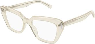 Saint Laurent SL 829 Brillen - Dames - Brillen - Wit - 54 MM - Accessoires