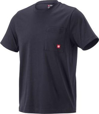 Strauss Pocket T-Shirt e.s.iconic in Nero Blue at Nordstrom, Size Xxx-Large