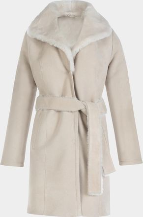 Gorski Belted Merino Shearling Coat