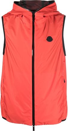Moncler Pakito hooded gilet - men - Polyamide/Polyester - 3 - Red