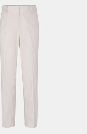HUGO BOSS Mens Genius Solid Patterned Straight Chinos - White - Size: 40W r