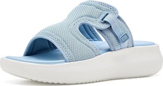 Clarks Solevana Mist Womens Sandals Light Blue Tetxtile : 10 B - Medium, Synthetic