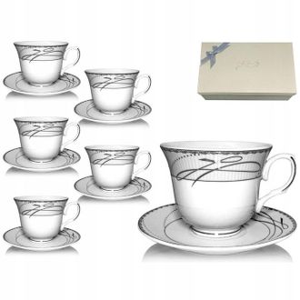 OEM Juego De Caf&eacute;, Tazas Para Servir Caf&eacute;, 250 Ml, Juego De 6+6 Tazas Tr-1618