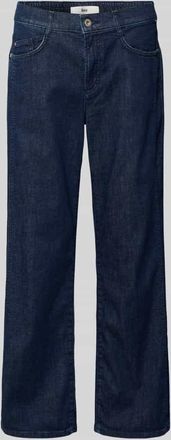 Brax Brax Cropped Straight Leg Jeans aus Baumwoll-Mix in Marine, Gr&ouml;&szlig;e 42