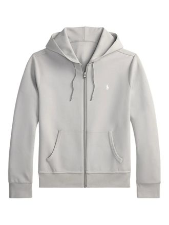 Polo Ralph Lauren zip-up hoodie - men - Cotton/Recycled Polyester - S - Grey