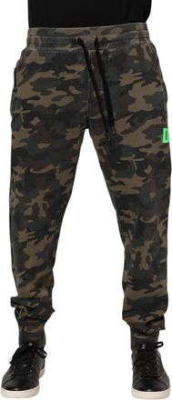 Dolce & Gabbana Brown Camouflage Cotton Men Jogger Mens Pants (Pre-Owned)