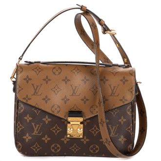Louis Vuitton Pre-owned Womens Pochette Metis MM Shoulder Bag - Brown - One Size
