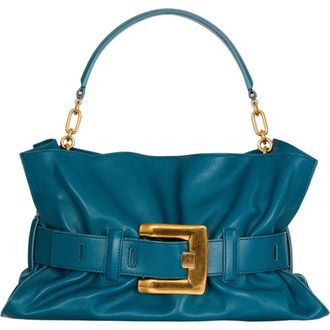 Balmain Medium Anthem bag in smooth leather in Blue at Nordstrom
